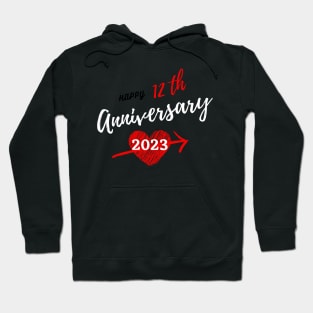 Happy anniversary 12th Hoodie